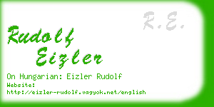 rudolf eizler business card